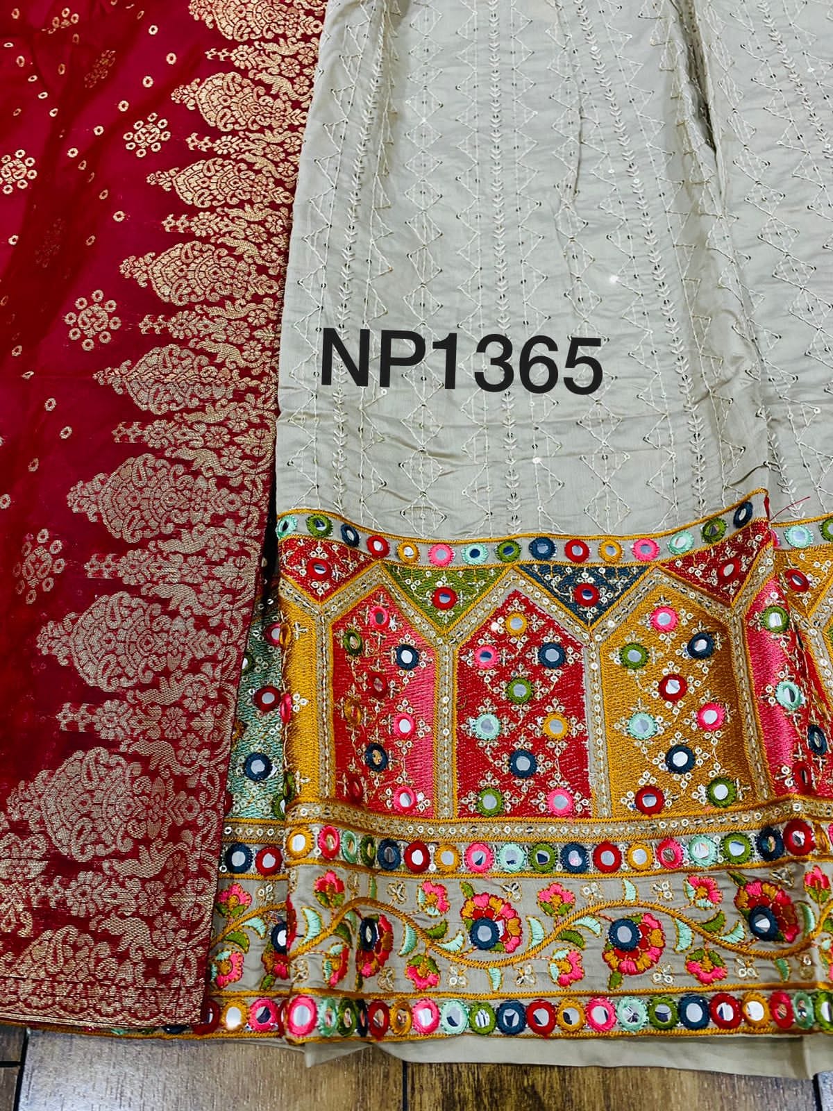 Designer Silk Gown with Banarasi Dupatta