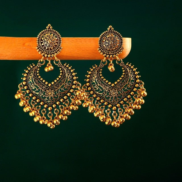 Heer Bollywood Style Vintage Earrings - Mina Designer Collection