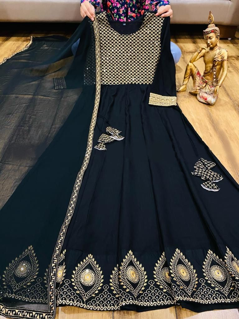 Classic Indian Anarkali Kurti Dress USA Free Shipping 
