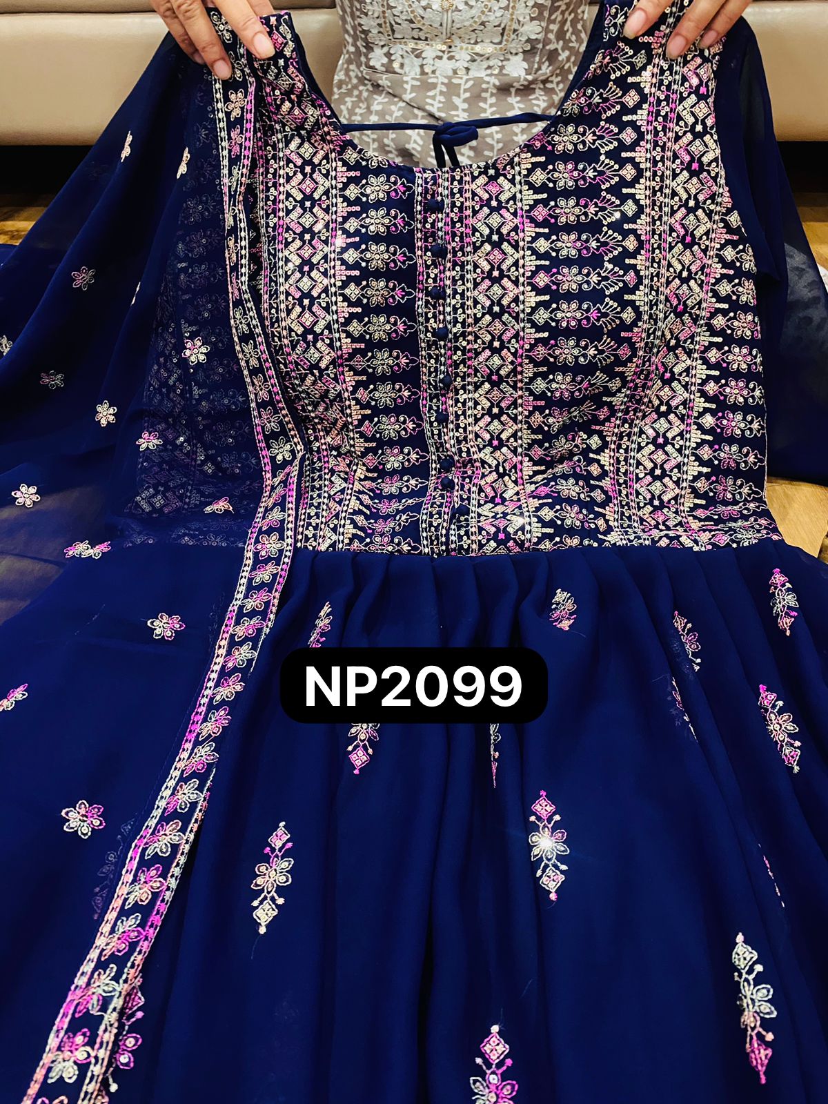 Diva Georgette Gown with Dupatta