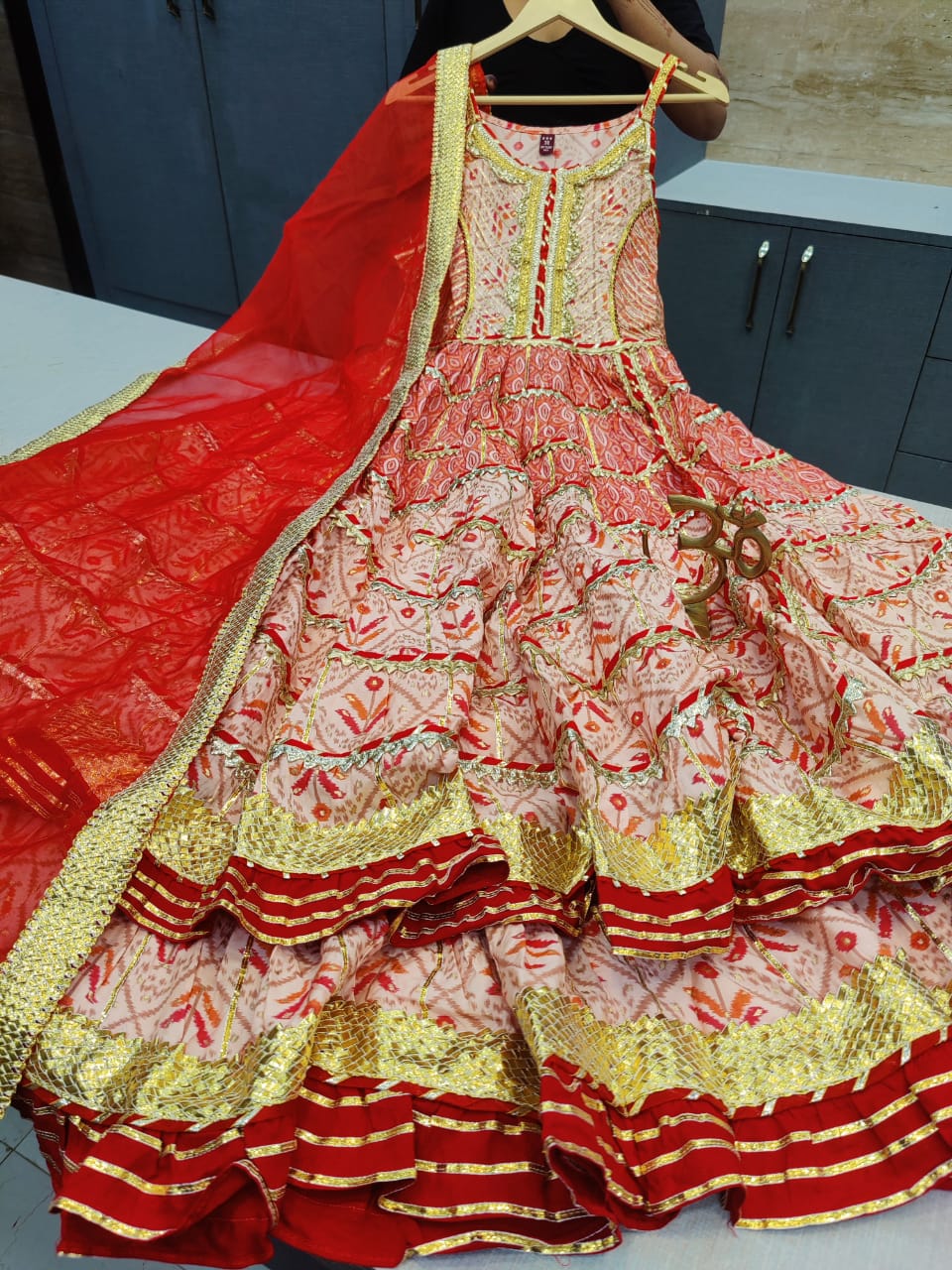 Beautiful Cotton Anarkali with Sharara And Dupatta - Mina Designer Collection