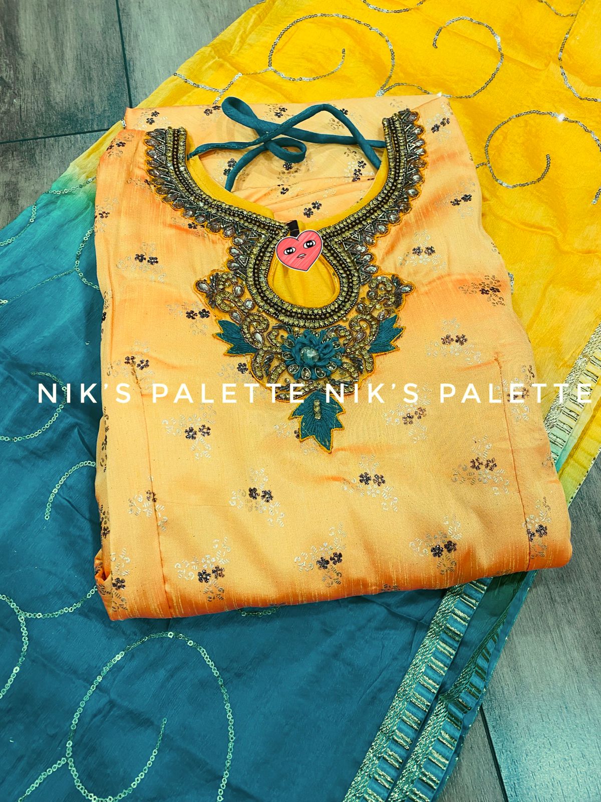 Dola Silk Gown with Dupatta - Mina Designer Collection