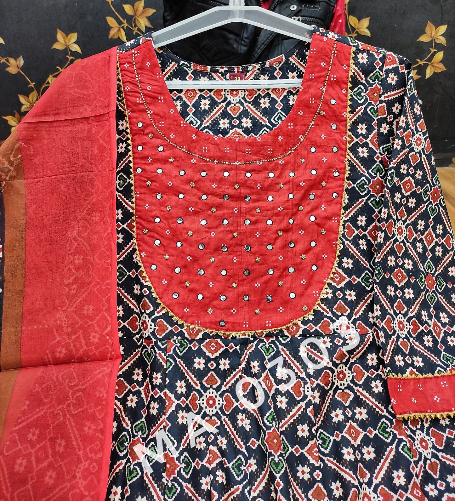 Diva Cotton Anarkali with Pant and Dupatta