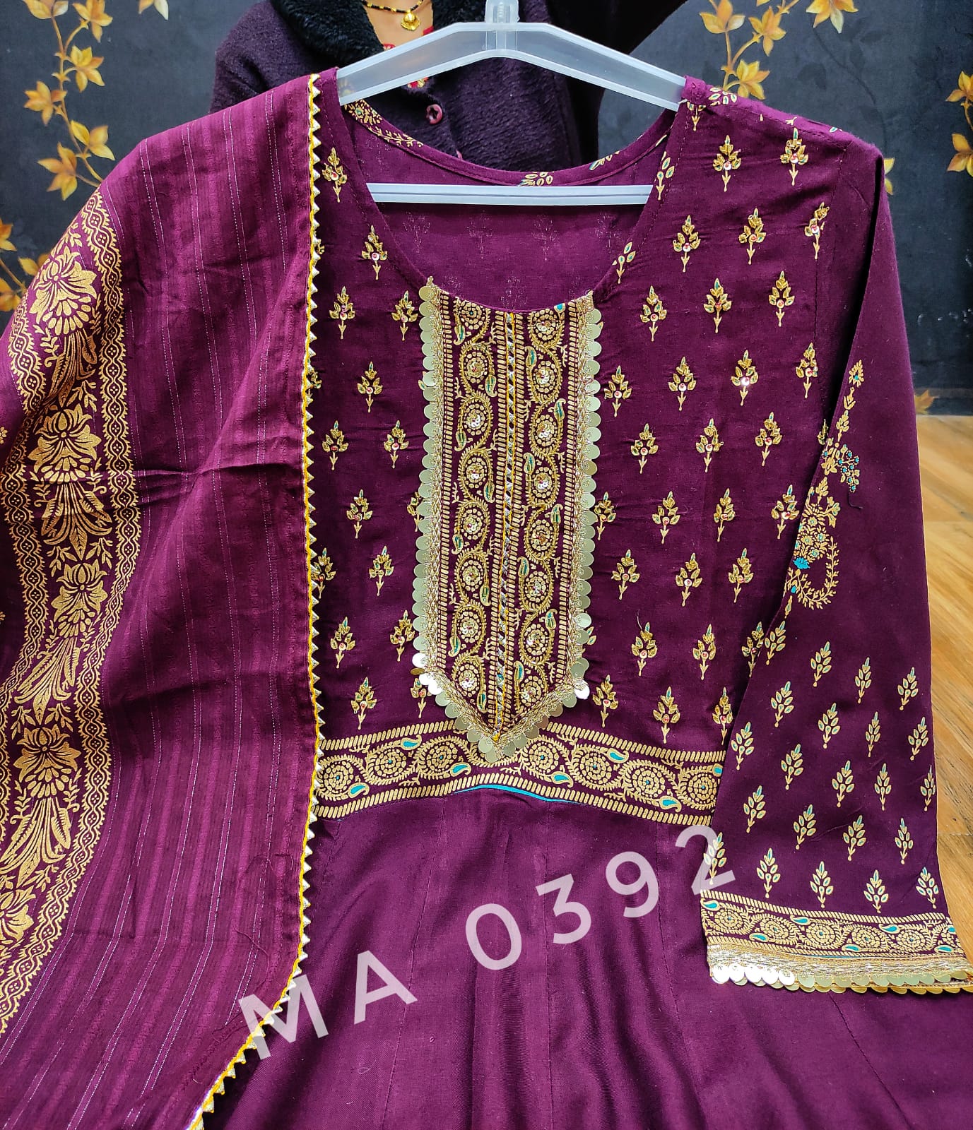 Mina Rayon Anarkali Gown with Pant and Dupatta