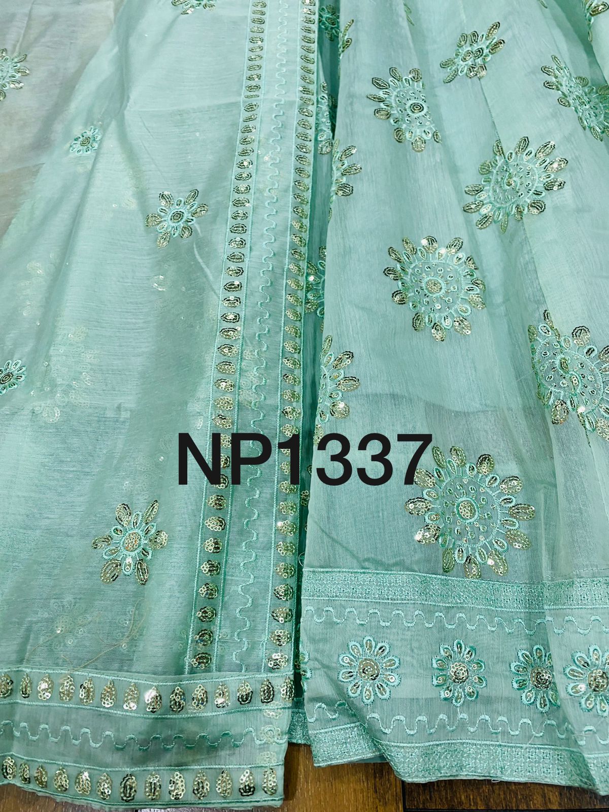 Beautiful Chanderi Gown with Dupatta