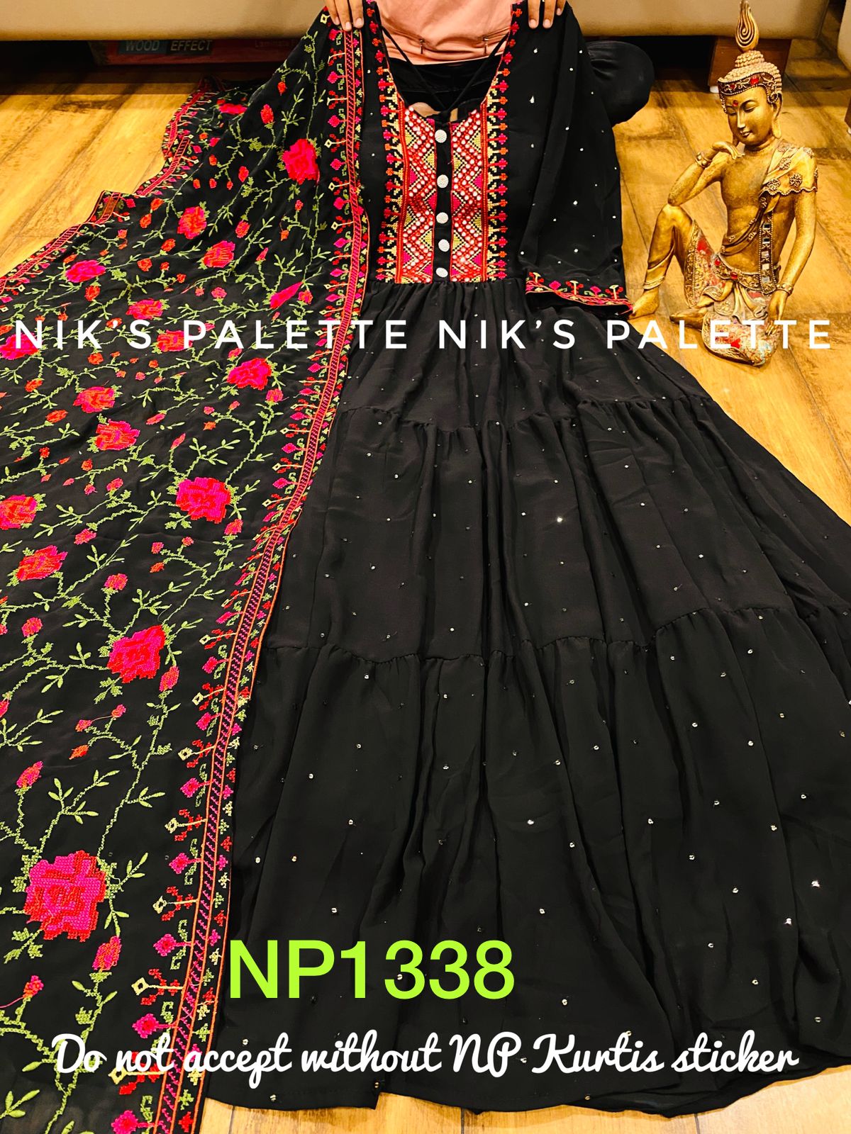 Beautiful Georgette Gown with Dupatta