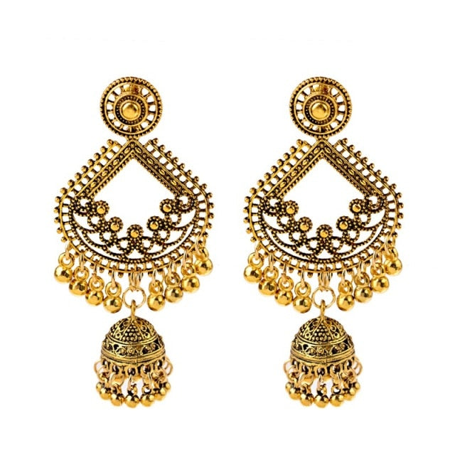 Sahiba Bollywood Style Jhumka Earrings - Mina Designer Collection