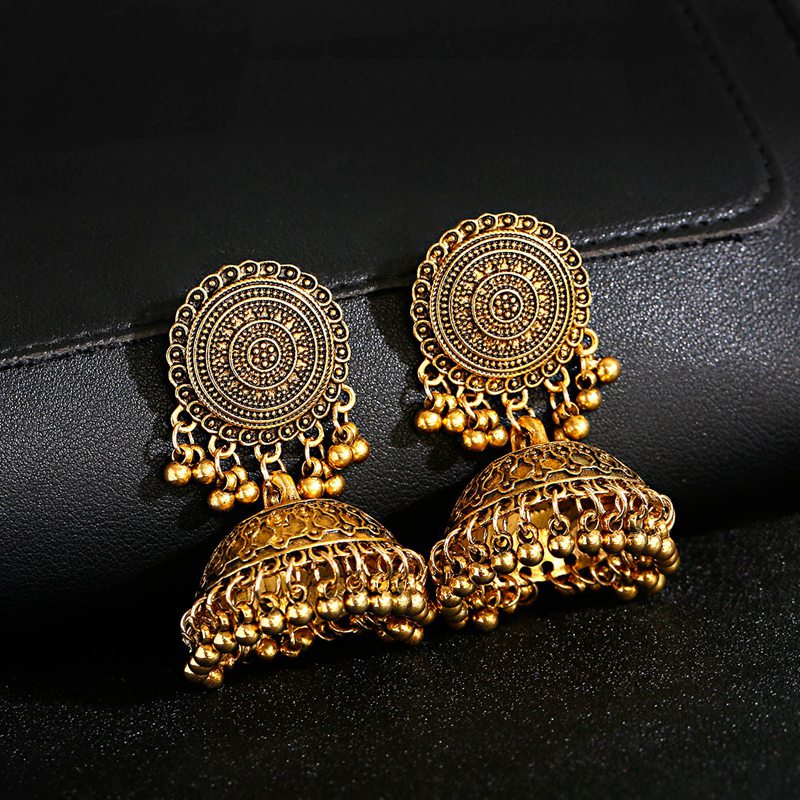 Soniyo Ethnic Jhumka Style Earrings - Mina Designer Collection