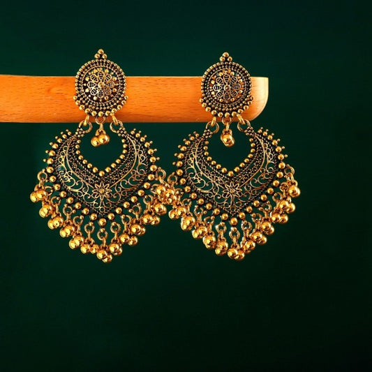 Heer Bollywood Style Vintage Earrings - Mina Designer Collection